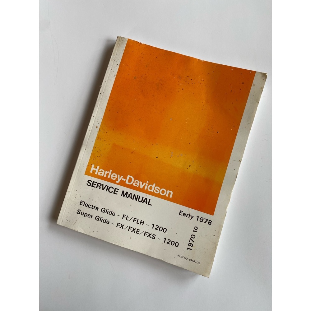 Vintage Harley Davidson Service Manual
